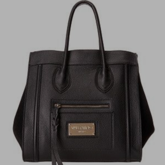 MARIO VALENTINO MADE IN ITALY REAL LEATHER LARGE CELINE LIKE TOTE BAG EUC - Picture 2 of 14